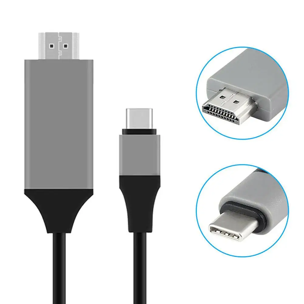 

USB 3.0 Type C Male to HDMI Male 4K HDTV AV Adapter Cable for Macbook Phone