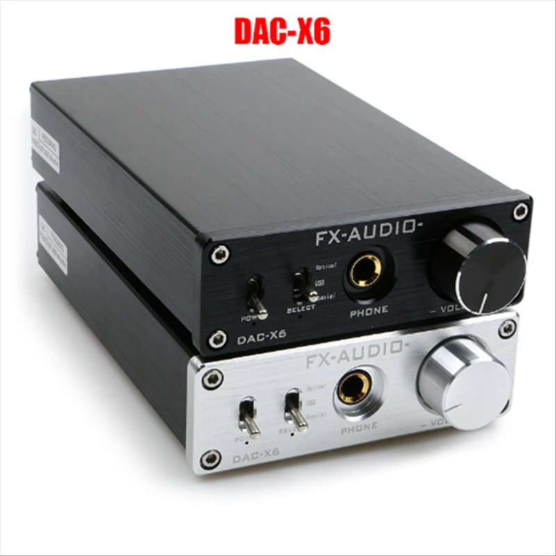 FX-AUDIO DAC-X6 мини Hi-Fi 2 0 цифровой аудиодекодер DAC Вход USB/коаксиальный/оптический