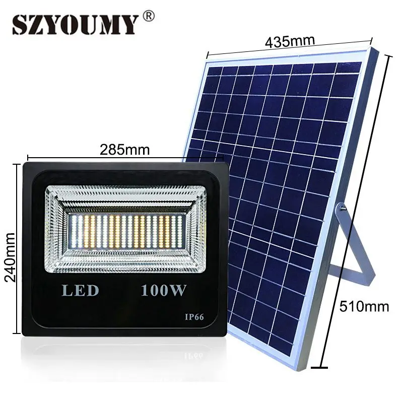 PROD 33048602074 SZYOUMY 50W 100W White/Double White Solar Powered
Flood Light Outdoor Led Floodlight Solar Garden Lighting Remote Control PROD 33048602074 SZYOUMY 50W 100W White/Double White Solar Powered
Flood Light Outdoor Led Floodlight Solar Garden Lighting Remote Control