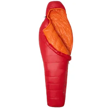 

-3/26.6F Spring/Autumn Red Outdoor Adult Sleeping Bag Camping Mummy Ultra-light Whit Fill Power 600 75/25 Duck Down