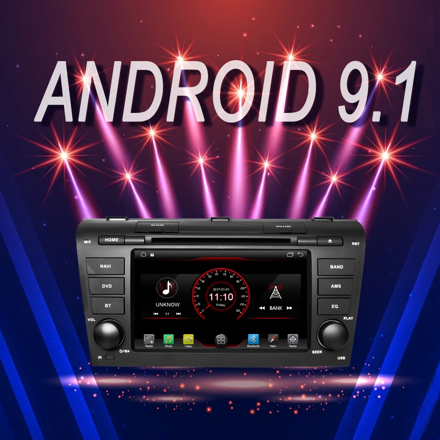 #*Cheap car multimedia Player Android 9.1 Car GPS Bluetooth stereo fit for OLD MAZDA 3 2004 2009 recorder DVD autoradio Head Unit