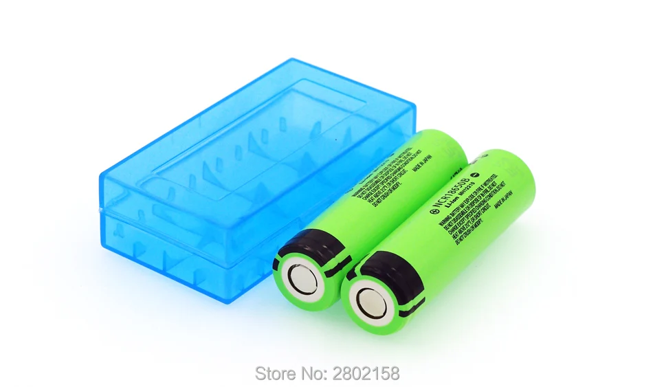 2 шт. NCR18650B 3,7 3400 mAh 18650 перезаряжаемая литиевая батарея для Panasonic+ 18650 Коробка для хранения батарей