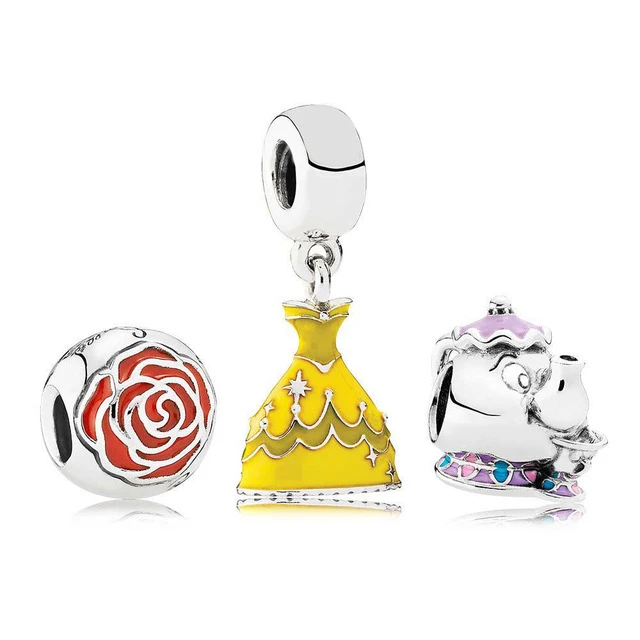 

Kristie 100% 925 Sterling Silver Beauty and the Bead Gift Set fit charms original Bracelets