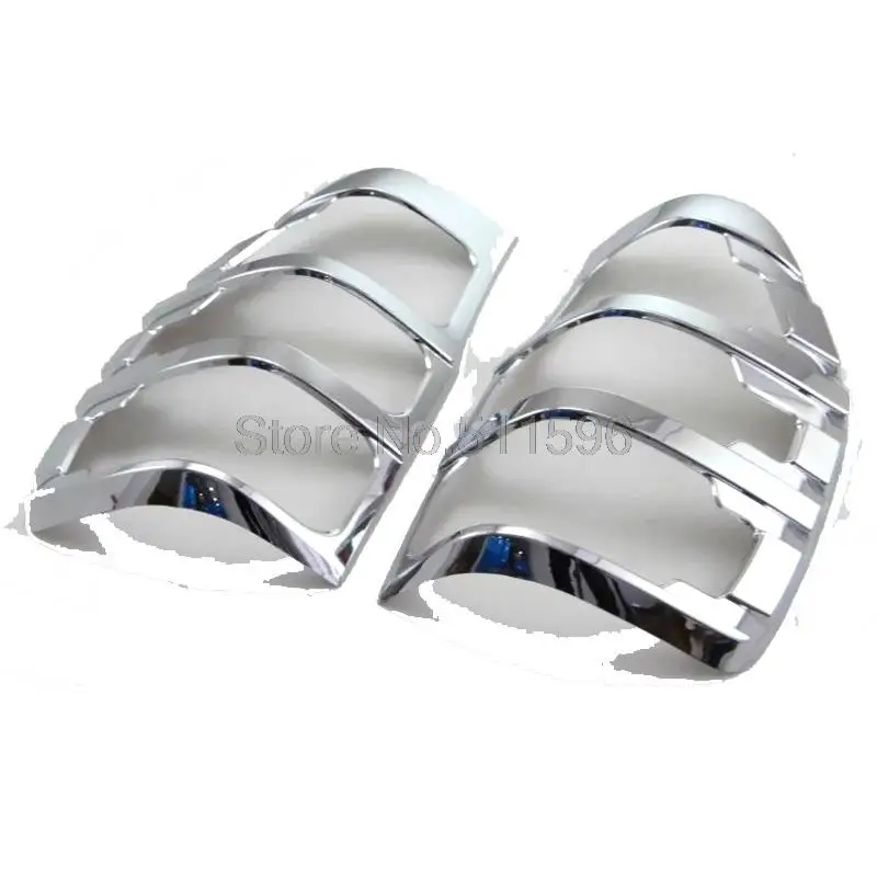 

Car Styling Trim For Ford Ranger 2015 2016 ABS Chrome Rear Headlight Cover Trim Rear Headlight Frame Cover Trim 2pcs/set