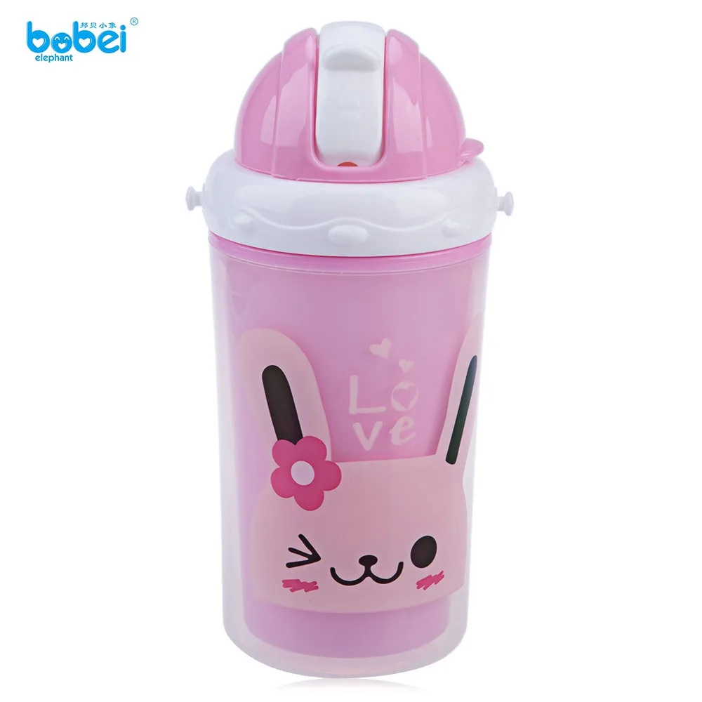 Bobei Cute Kids Double Layer Heat Insulation Water Bottle Cartoon Cup School Water Bottles Kettle Shaker water milk bottles0