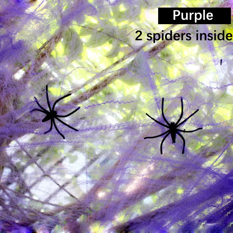 

5 Colors Novelty Cotton Spider Web Halloween Party Decoration Horrible Props Cobweb Masquerade Cosplay Accessary