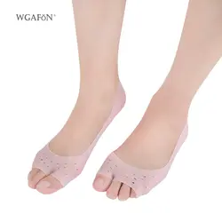 WGAFON 1 пара силиконовые с открытым носком носки без косточек кожи восстанавливающие носки дышащий силикагель ног приспособление для