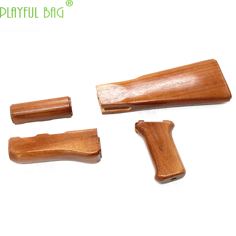 US $103.40 Renxiang ak47 special solid wood high quality beech backing protective wood four sets water bullet gun accessories KJ46