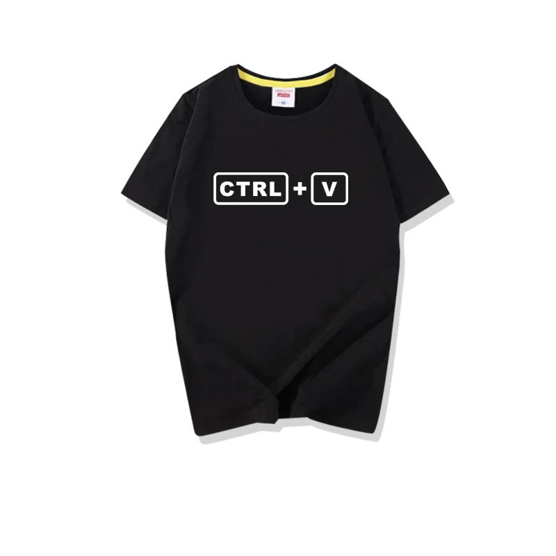 Папы и меня одежда для папы сына Футболки CTRL C + V печатных футболки близнецов
