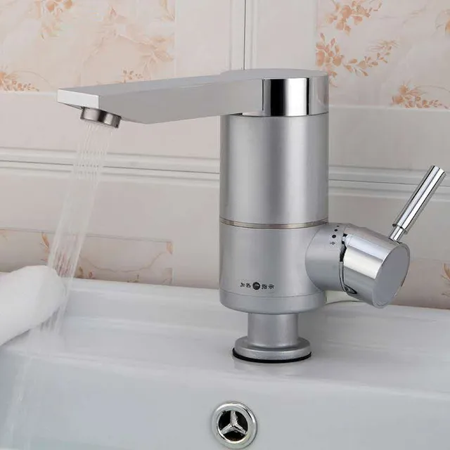 Special Offers kitchen sink faucet instantaneous hot water heater tap electric tankless water heating both side and bottom inlet Asia plug