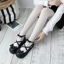 Japanese Sweet Lolita Princess Shoes Cute Bow Low Heel Round Head Black/Pink/White/Blue/Brown Flat Platform Shoes Japanese Sweet Lolita Princess Shoes Cute Bow Low Heel Round Head Black/Pink/White/Blue/Brown Flat Platform Shoes