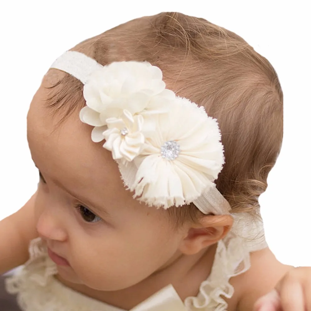 Ivory Headbands Girl Flower Headbands Baptism Headbands Teen Girls Hair Bands Women Headwear