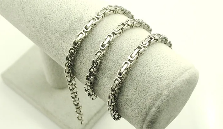 kaybetmek para promosyon moda 4 5mm genislik erkekler kolye zincir baglanti bizans gumus altin kolye erkekler taki kn014