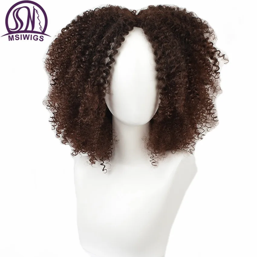 MSIWIGS коричневый синтетические фигурные парики для Для женщин 9 Цвета Ombre короткий афро парик афроамериканец естественной 14 дюйм(ов) черные волосы MSIWIGS коричневый синтетические фигурные парики для Для женщин 9 Цвета Ombre короткий афро парик афроамериканец естественной 14 дюйм(ов) черные волосы