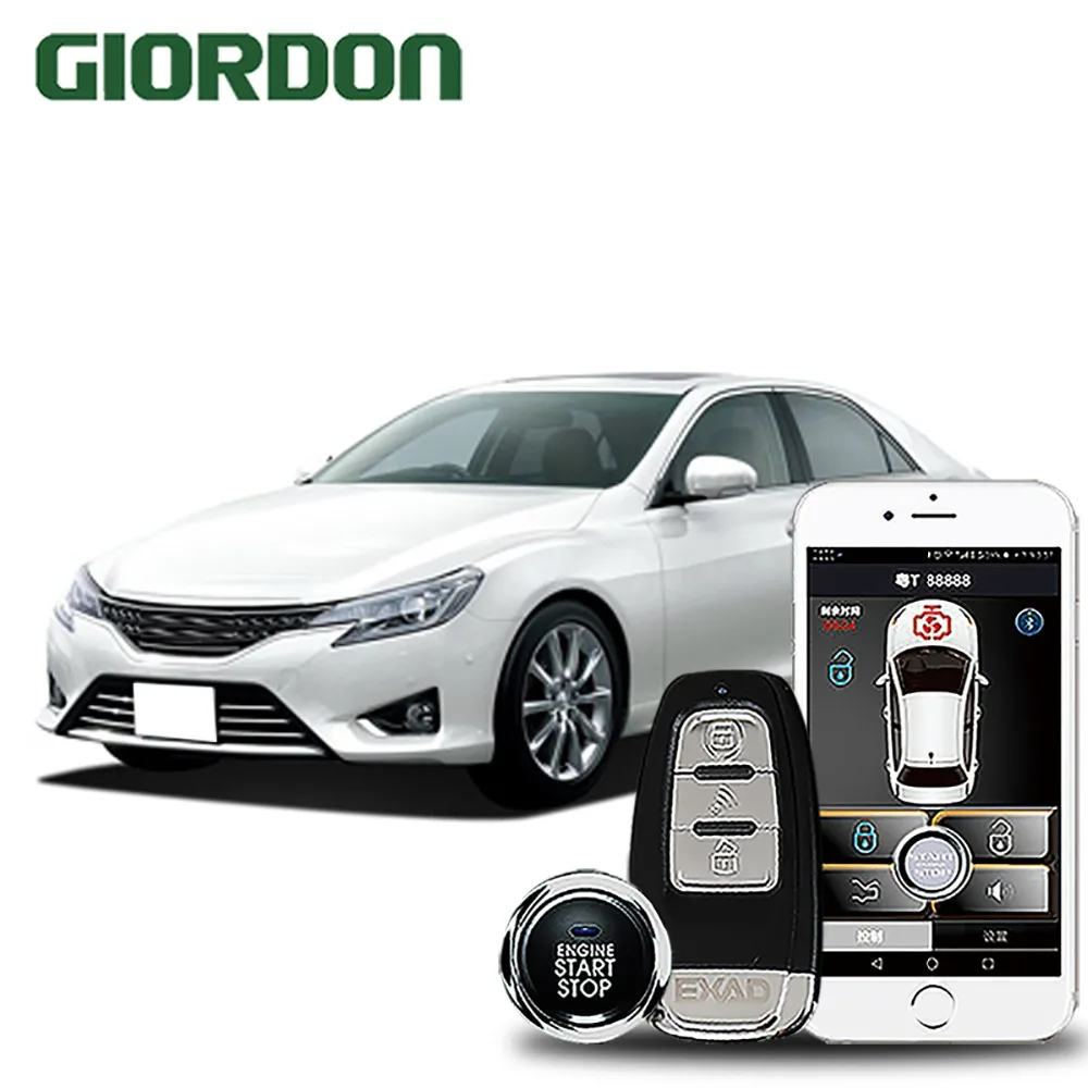 

Reiz 2014 car accessories Keyless Entry Comfort System PKE Phone APP Remote Start Car Engine Car Alarm Push 913