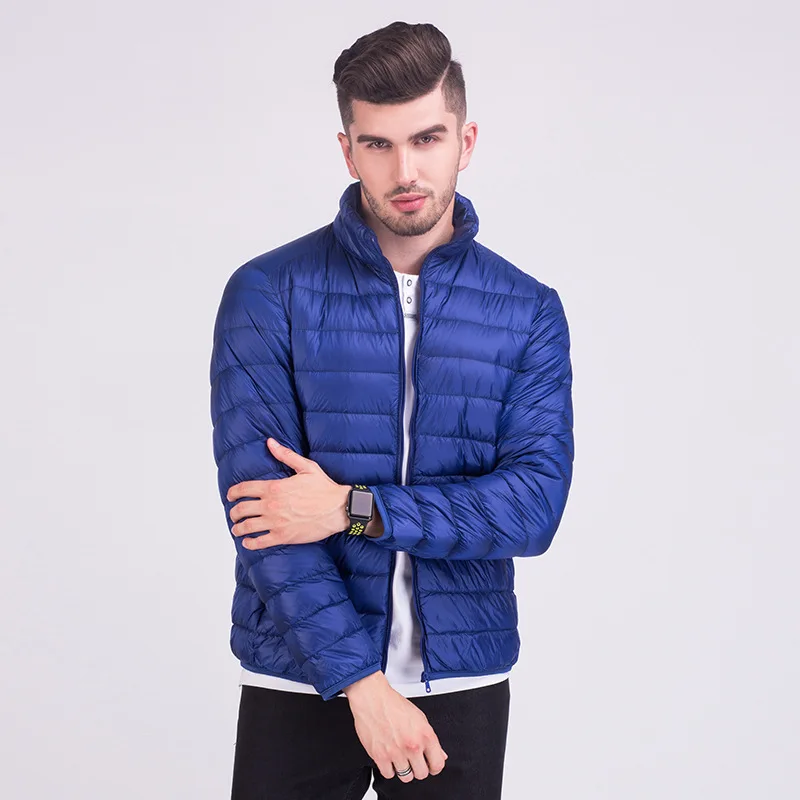 2019 New Men Winter Jackets Ultra Light 90 White Duck Down Jackets Casual Waterproof Portable Down 5