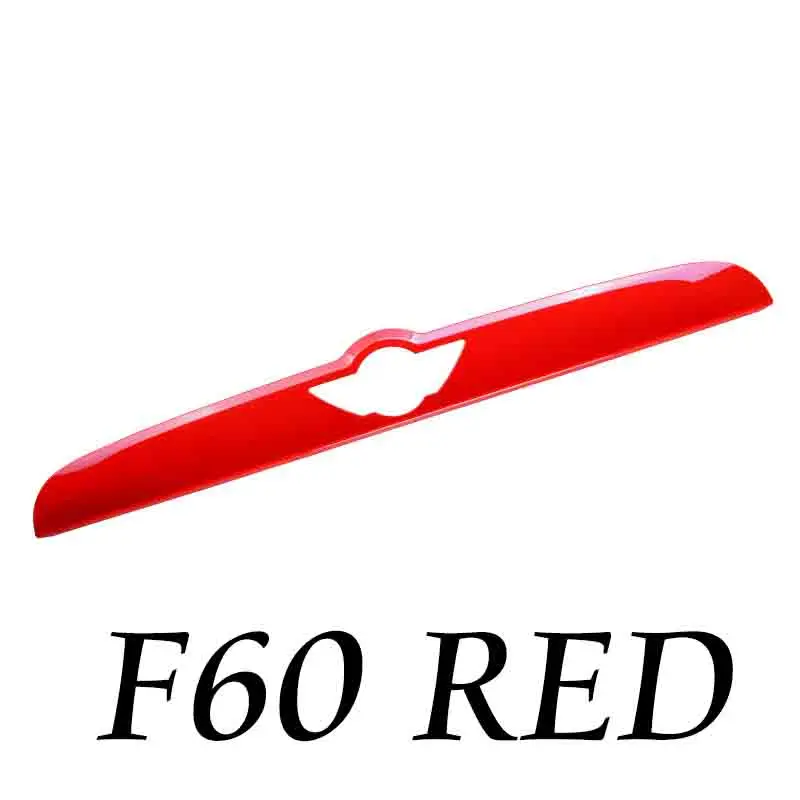 F60 Red Автомобильные подушки с принтом флага Великобритании "Юнион Джек ABS задний багажник крышка-накладка, отделка, декоративные Накладка для Mini Cooper F60 F55 F56 F57 Countryman автомобильные аксессуары - Название цвета: F60 Red