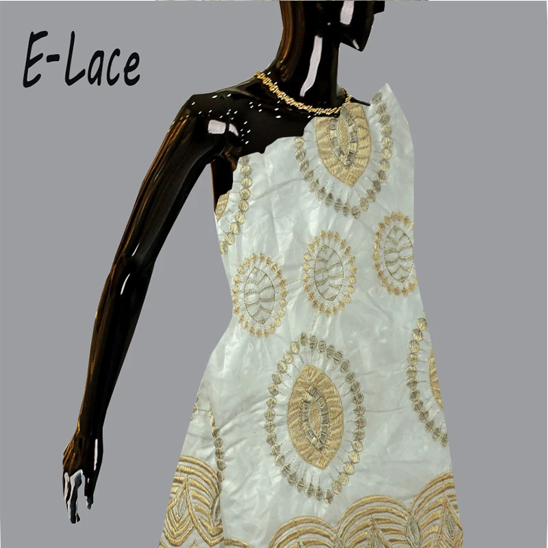2017african embroidered jacquard fabric Guinea Brocade cotton fabric bazin riche getzner for nigerian font b wedding