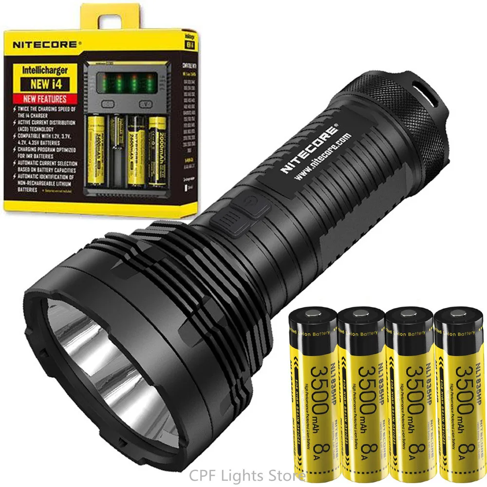 NITECORE TM16GT фонарик 4 * CREE XP L HI V3 светодиодный Макс 3600 люмен прожектор Луч расстояние