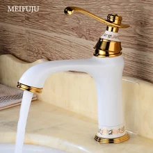 New Brass Basin Faucet Chrome Black Faucet Gold White Sink Mixer Tap Vanity Faucet Hot Cold Water Bathroom Faucet Deck Mounted New Brass Basin Faucet Chrome Black Faucet Gold White Sink Mixer Tap Vanity Faucet Hot Cold Water Bathroom Faucet Deck Mounted