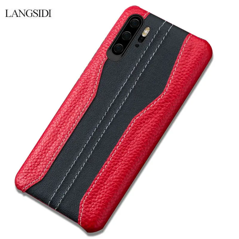Из натуральной кожи чехол для телефона huawei p20 p30 противоударные крышки pro coque
