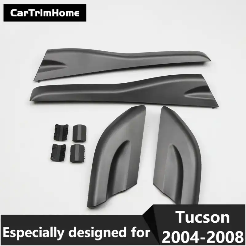 8pcs Roof Rack Rail End Protective Cover For Hyundai Tucson 2004 2005