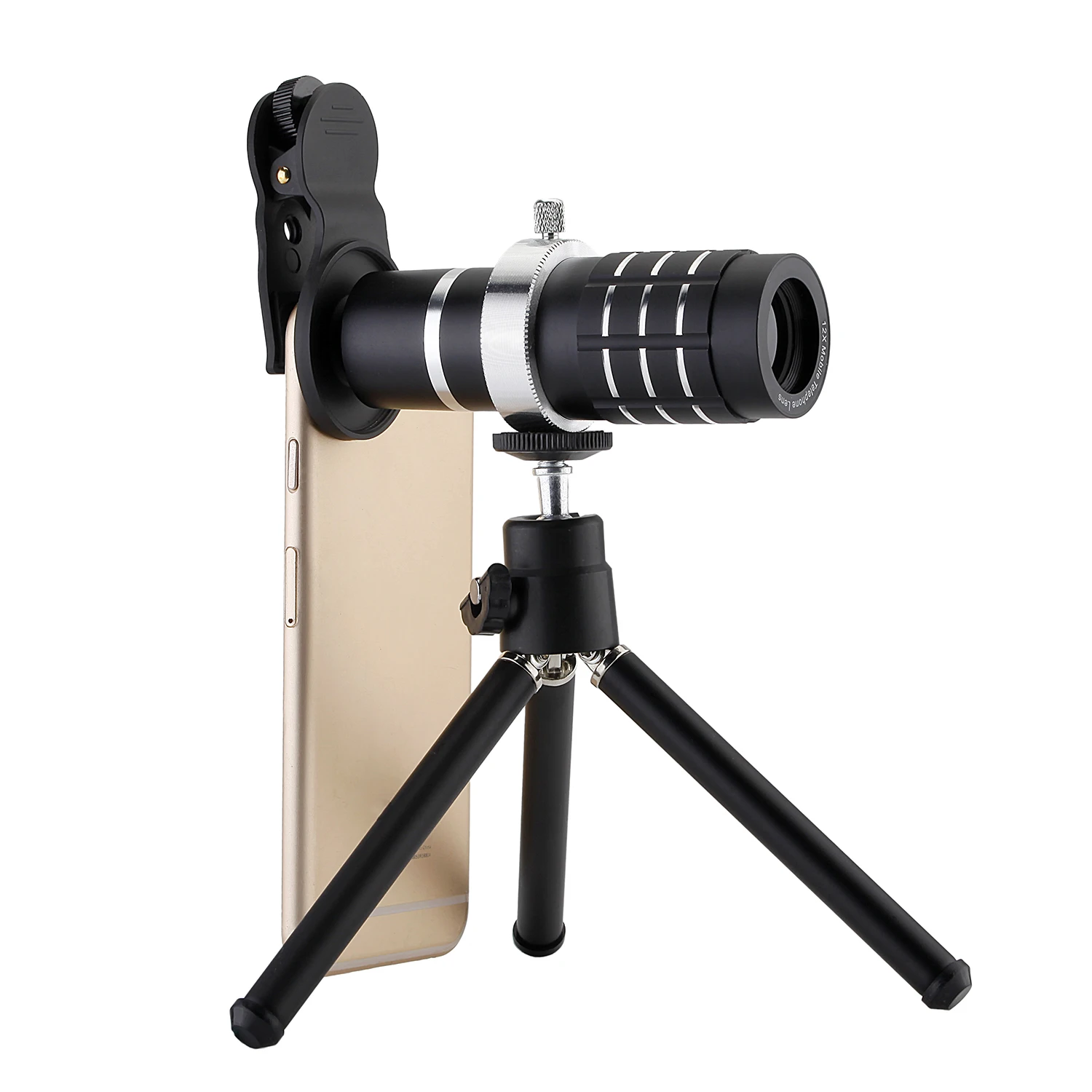 Top Deals Camera Lens Universal Clip On Phone 12X Optical Zoom