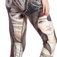 Женские пиратские леггинсы для фитнеса, быстросохнущие брюки до середины икры, брюки, ropa mujer