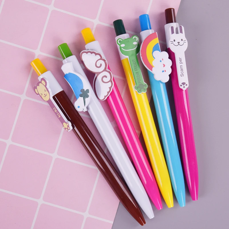 6 шт./лот шариковая ручка rainbow monkey kawaii Канцтовары canetas escolar школьные и офисные