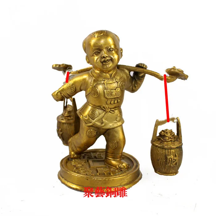

Bronze statue copper decoration hatcheth bronze statue of the lad shipped lucky decoration accessories