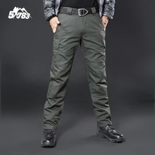 IX9 Militar Tactical Cargo Outdoor Pants Men Combat SWAT Army Training Military Pants Cotton Hunting Hike Outdoors Sport Trouser