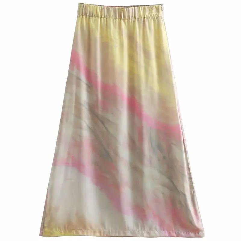 

Popular new BB33-9061 European and American fashion tie-dye printing skirts