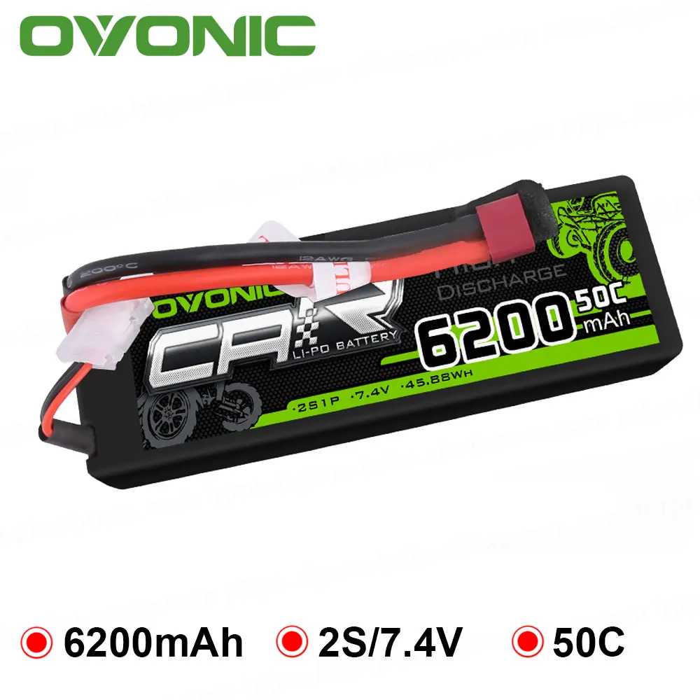 Аккумуляторы osonic 6200mAh 5200mAh 4600mAh Lipo 2S Аккумулятор 7,4 V shirty Pack с разъемом Deans для радиоуправляемого автомобиля лодки Heli Quad - Цвет: 6200mAh