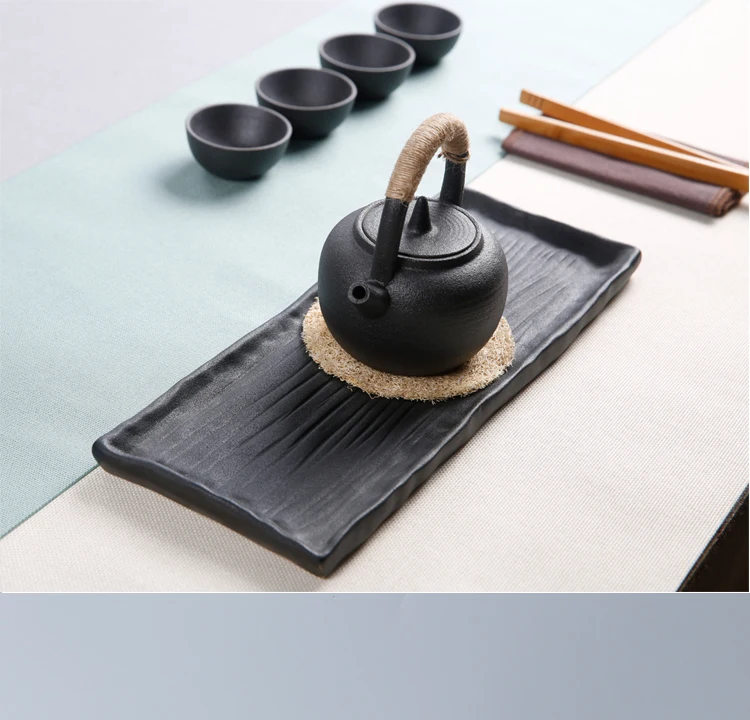 TANGPIN японские керамические чайные подносы, винтажная чайная доска кунг-фу, сервировочный поднос, аксессуары для стола