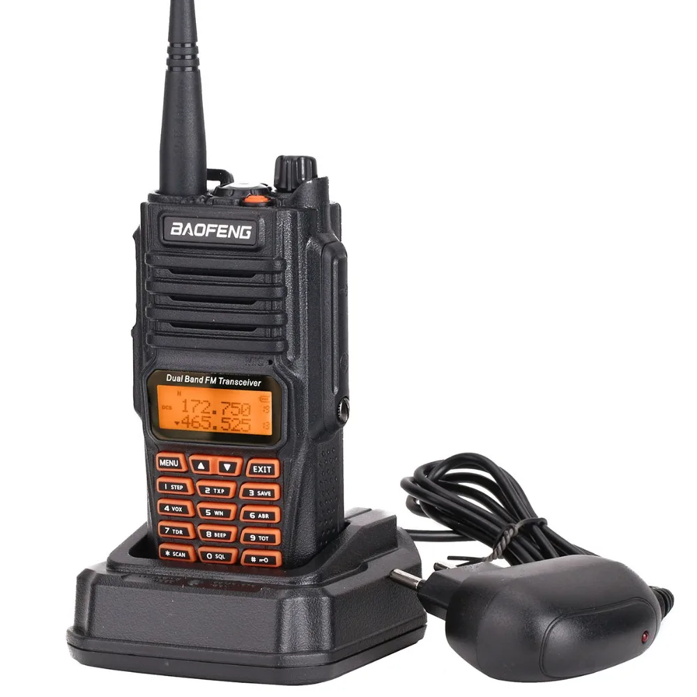 2 шт. Новинка Baofeng UV-9R Plus рация 8 Вт Высокая мощность 2800 мАч батарея UHF VHF двухдиапазонный водонепроницаемый двухстороннее радио+ 2 гарнитуры