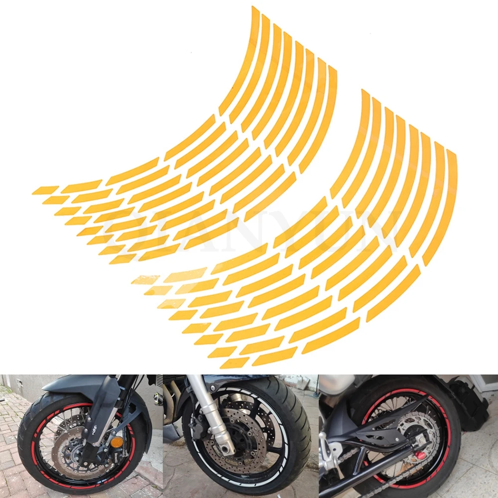 17-19 inch Universal motorcycle car tire sticker reflective rim tape decal for BMW F800GS F800R F800GT F800ST F800S F700GS F650G