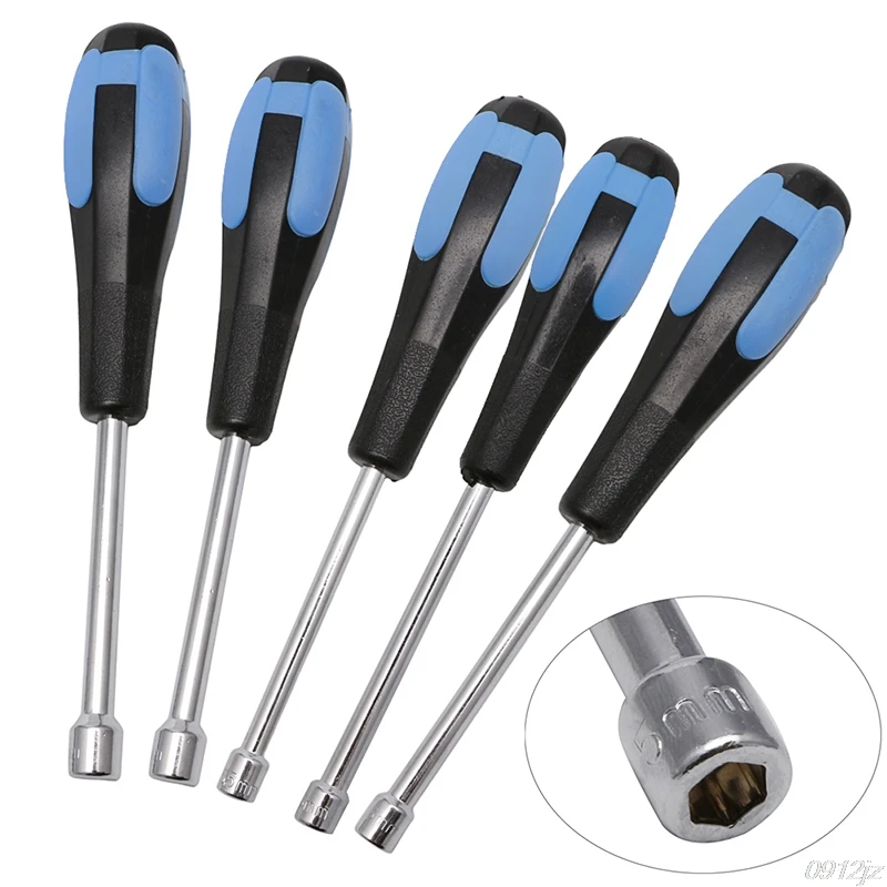 

CR-V Steel Socket Wrenches Hex Nut Repair Handle Tool 5mm 5.5mm 6mm 7mm 8mm C90A New Drop ship