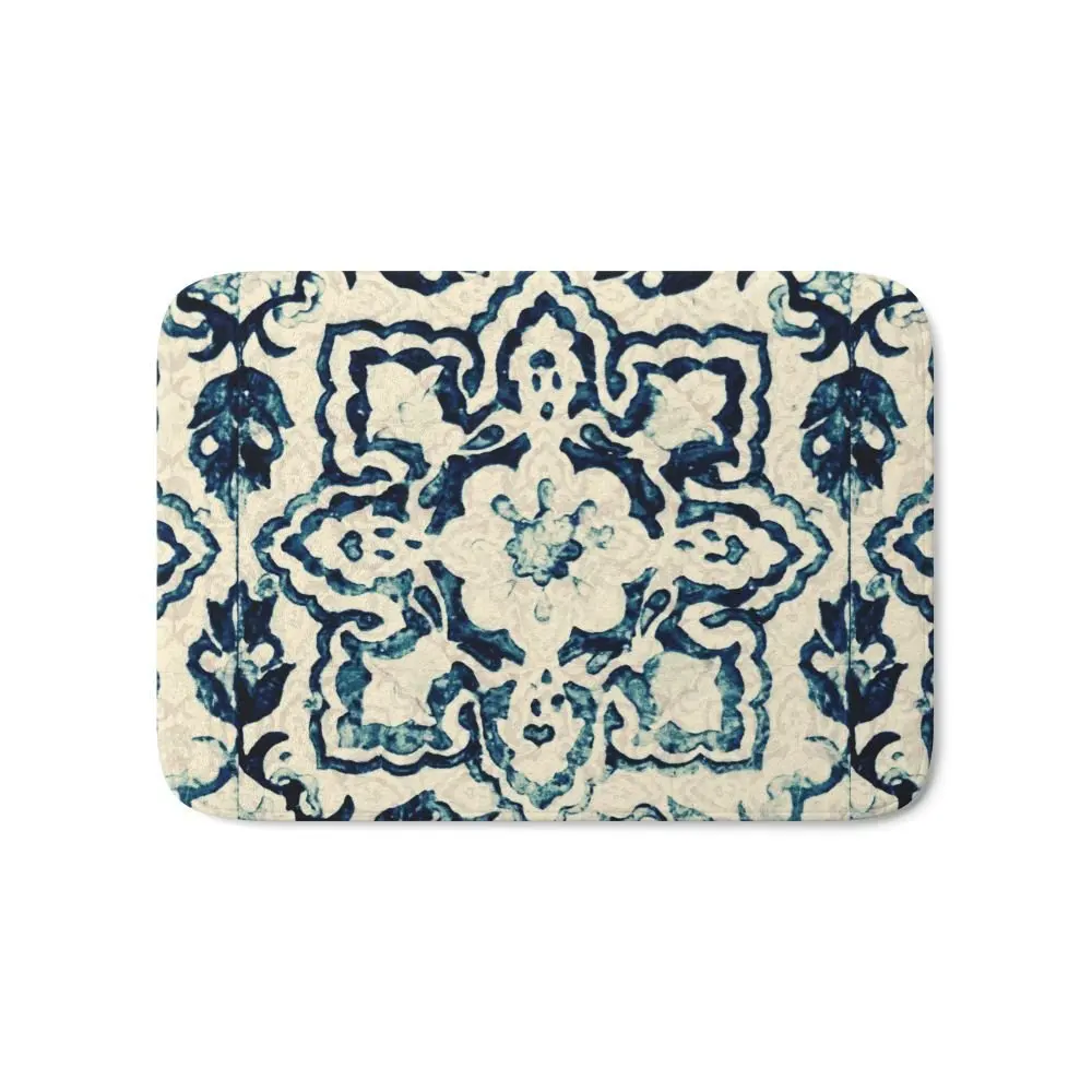 

Tile Pattern - Portuguese Azulejos Bath Mat