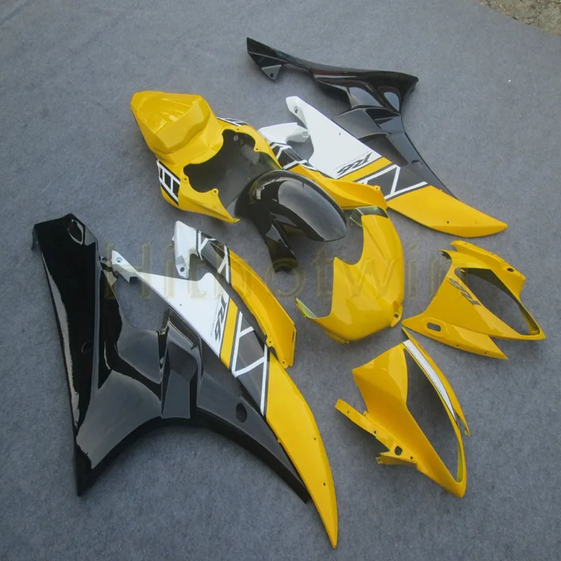 Капот мотоцикла на заказ для Yamaha YZF-R6 06 07 YZF R6 2006 2007 ABS Обтекатель+ Botls+ Синий Пламя литья под давлением