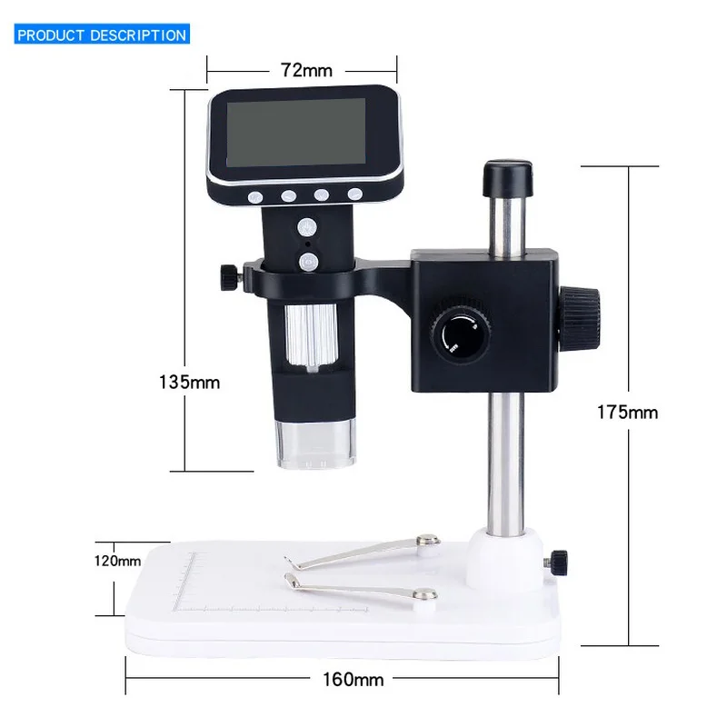 500X USB Microscope Digital Video Microscope HD Electronic Portable 8 LED Adjustable Microscope for PCB Mobile Phone Repair (7)