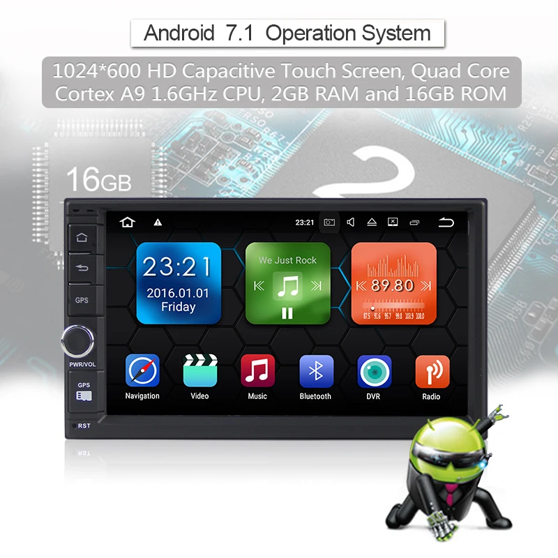 Top Android 7.1.2 System Double Din Universal Car Multimedia Player 0 Top Android 7.1.2 System Double Din Universal Car Multimedia Player 0