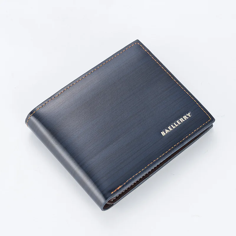 2019 New Fashion PU Leather Men's Wallet With Coin Bag No Zipper Money Purses Dollar Slim Purse New Design Money Wallet 101Q