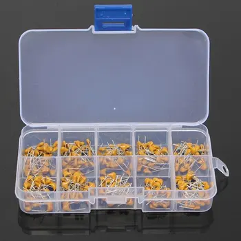 

300pcs 10Value 50V 10pF To 100nF Multilayer Ceramic Capacitor Assortment Kit
