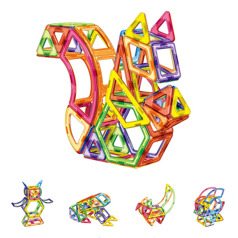 

89pcs Animal DIY Magnetic Blocks Magnetic Construction Blocks Toys For Boys Girls 3D Magnetic Educational Toys For Children