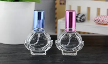 

10ML Transparent Petals Spray Perfume Bottle Essential Glass Oil Bottle 6PCS/LOT
