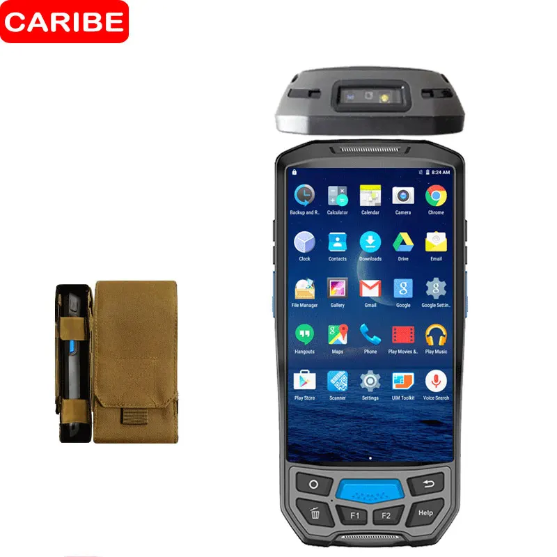 CARIBE индустрии КПК мобильный сканер штрих кодов портативный терминал NFC УВЧ ридер