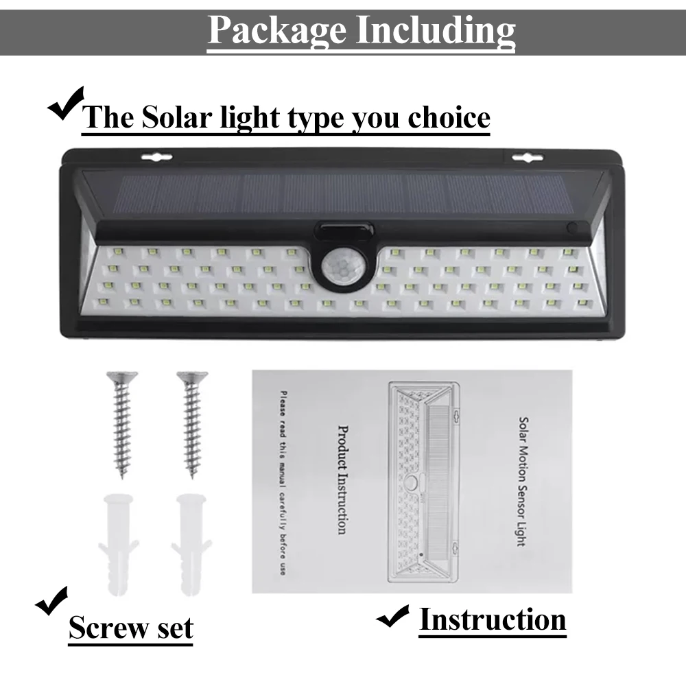 Светодиодный солнечные Настенные светильники PIR датчик движения безопасности водонепроницаемый широкий Угловое освещение открытый сад