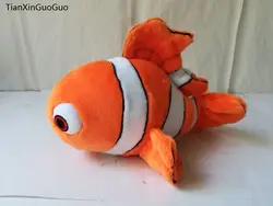 Orange рыба-клоун Мягкая кукла около 24 см Прекрасный мультфильм клоун плюшевые игрушки Рождественский подарок h2011