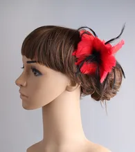 Charming feather flower decoration 9 colors high quality feather nice fascinator hair accessories party hats wedding