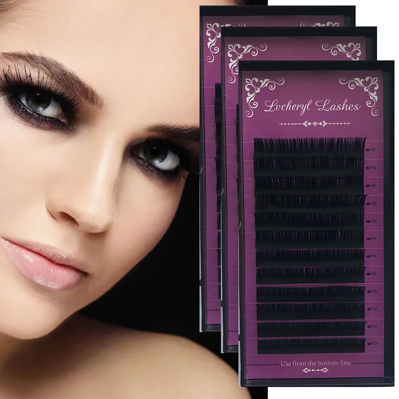 

Lvcheryl 1case Russian Volume Lashes High Quality Eyelash Extension Mink,Individual Eyelash Extension,Natural False Eyelashes